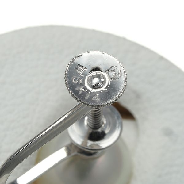 ミキモト イヤリング パール アコヤ真珠 8.5mm   K14WG 