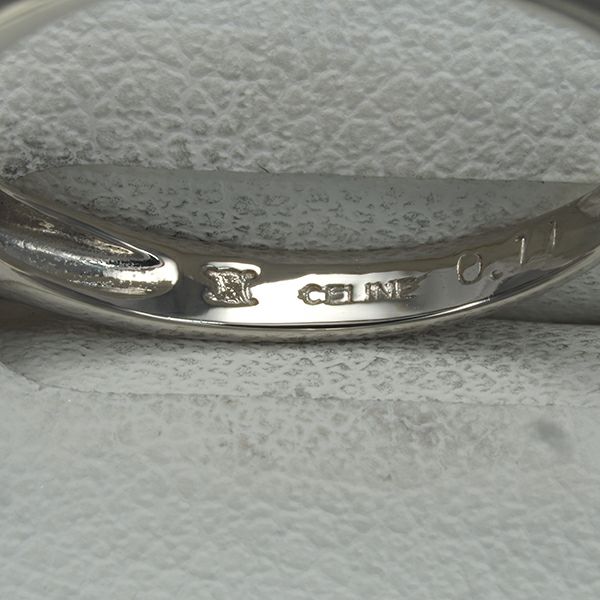 セリーヌ リング ダイヤ 0.11ct  7P 12号 Pt900 