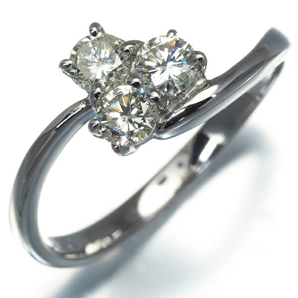 ダイヤ 0.50ct 3P  リング Pt900 