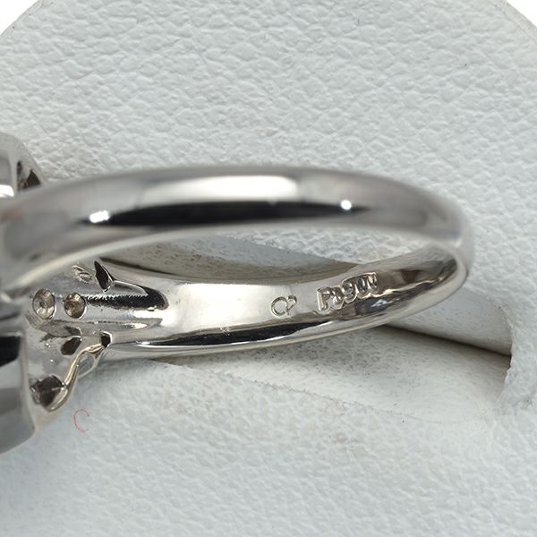 クレサンベール リング 再結晶アレキサンドライト 1.41ct ダイヤ クラシック 10号 Pt900 ソ