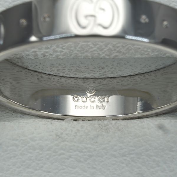 グッチ リング  アイコン スリム 13.5号 K18WG 