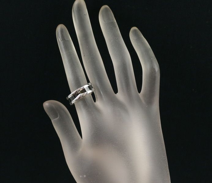 ブルガリ リング  セーブザチルドレン 52号 シルバー925/セラミック 