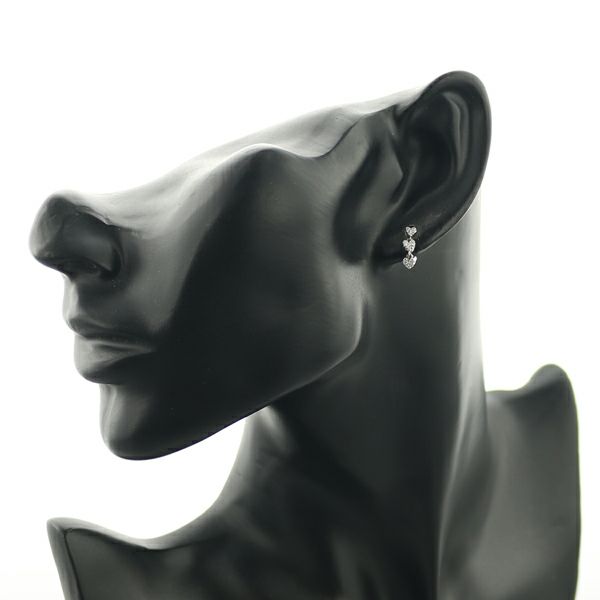 ポンテヴェキオ ピアス ダイヤ 0.08ct/0.08ct  ハート K18WG 