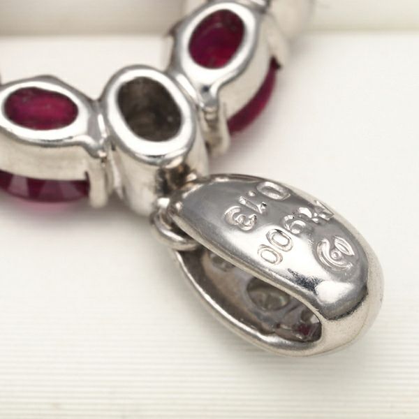 タサキ ペンダントトップ ルビー 0.86ct ダイヤ 0.13ct   Pt900 