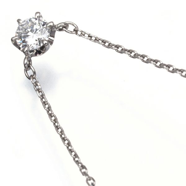 4℃ ネックレス ダイヤ 0.15ct程  一粒 Pt850 