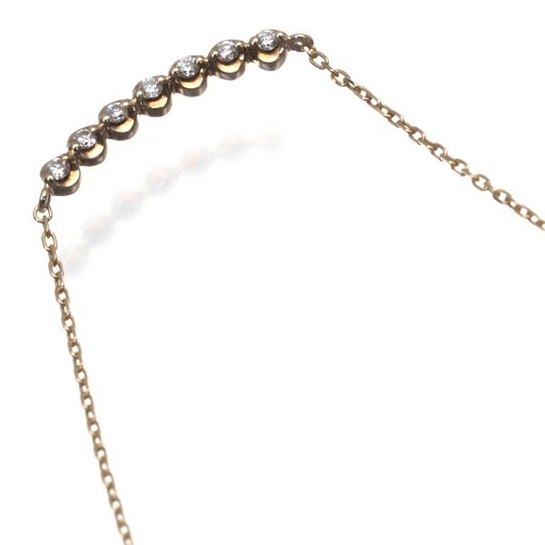 スタージュエリー ネックレス ダイヤ 0.03ct   K10YG 