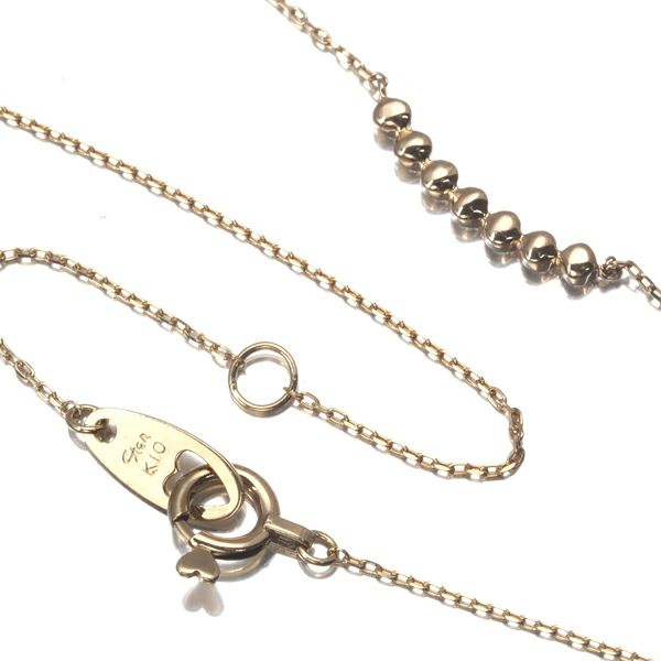 スタージュエリー ネックレス ダイヤ 0.03ct   K10YG 