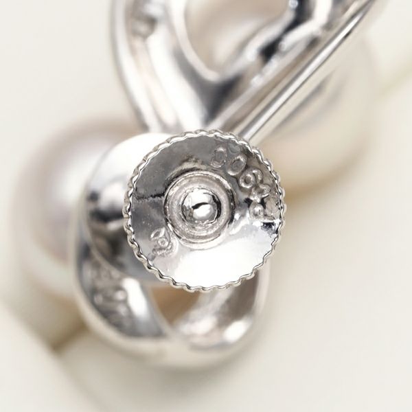 タサキ イヤリング パール アコヤ真珠 6.5-7.1mm ダイヤ 0.06ct/0.06ct Pt900 