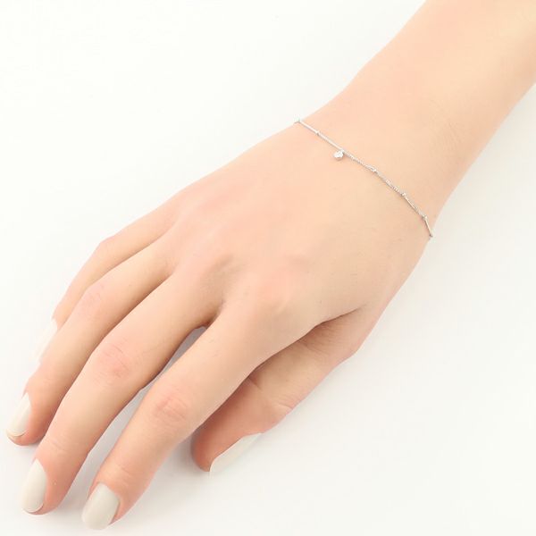ヴァンドーム ブレスレット ダイヤ 0.02ct  ステーション Pt950 