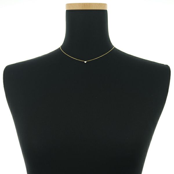 アーカー ネックレス ダイヤ 0.13ct ソルティアハート  K18YG 