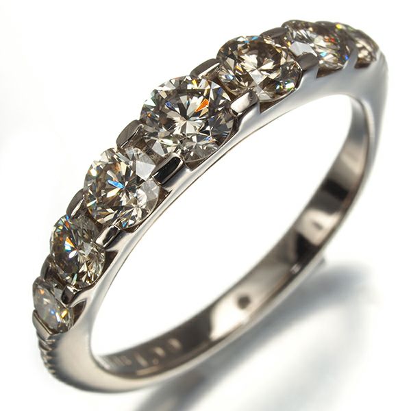カシケイ リング ダイヤ 1.00ct ネイキッド 11号 K18BG 