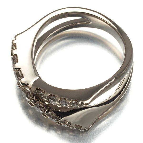 カシケイ リング ダイヤ 1.00ct ネイキッド 12号 K18BG 