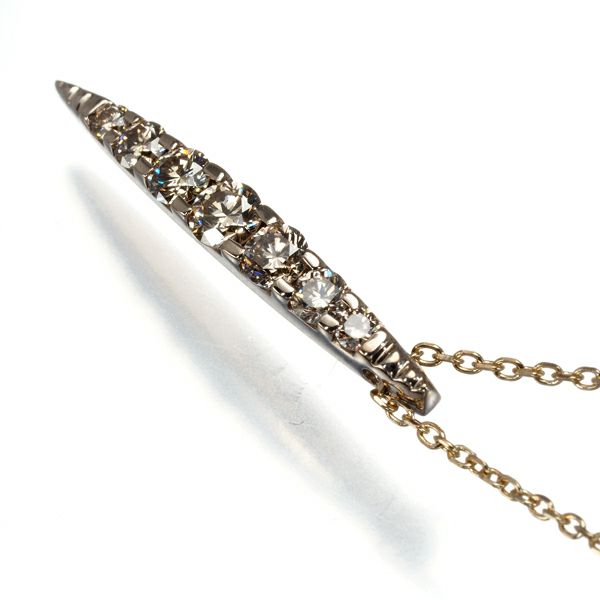 カシケイ ネックレス ダイヤ 0.50ct ネイキッド  K18BG 