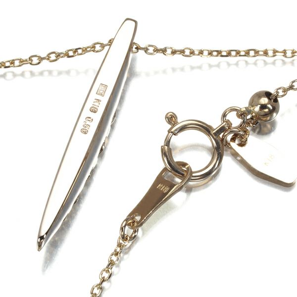 カシケイ ネックレス ダイヤ 0.50ct ネイキッド  K18BG 