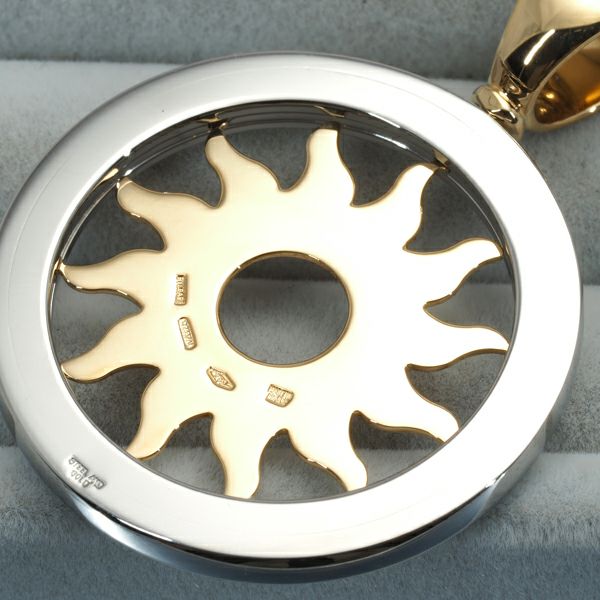 ブルガリ ペンダントトップ  トンドサン  K18YG/SS 