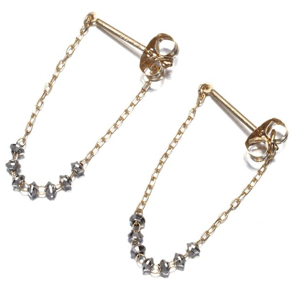 エテ ピアス   カットボール K18YG/WG 