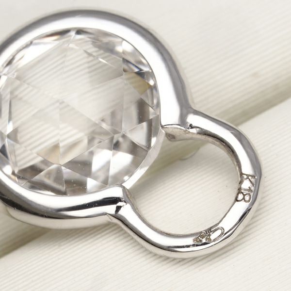 スタージュエリー ピアス クォーツ  チャーム 片耳 K18WG 