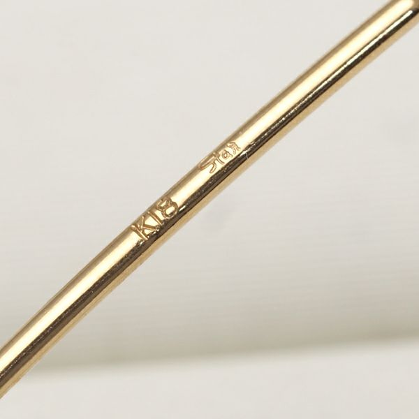 スタージュエリー ピアス 淡水パール 真珠 7.7mm  フック K18YG 