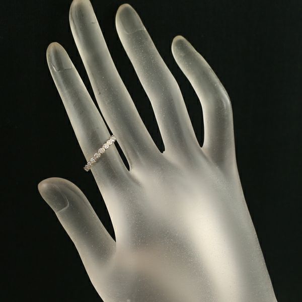 アガット リング ダイヤ 0.13ct 8号 K18BG 