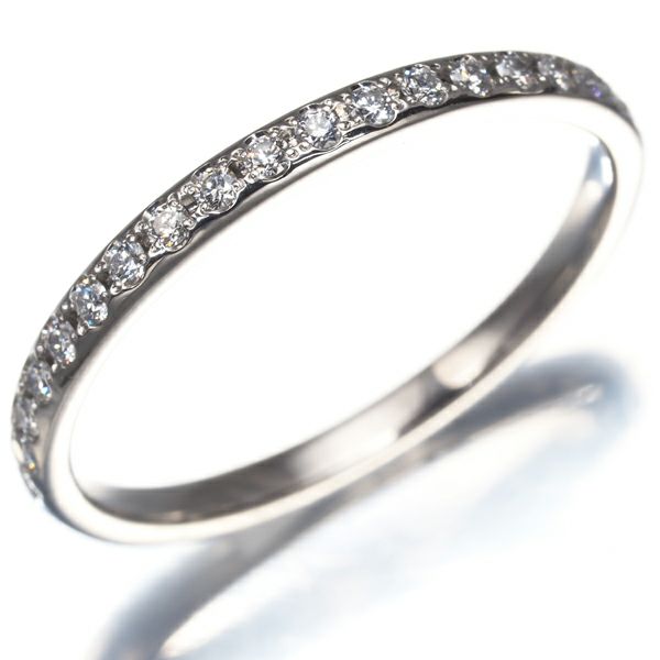 フォーエバーマーク リング ダイヤ 0.15ct フォーチュン カシケイ ハーフエタニティ 16号 Pt950 
