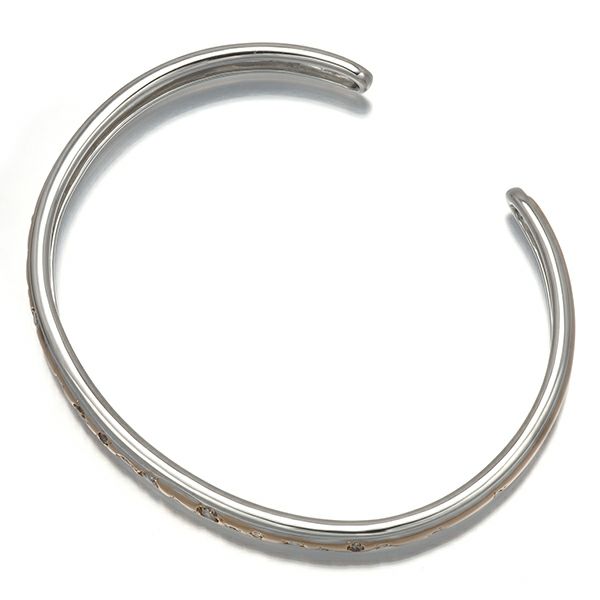カシケイ ブレスレット ダイヤ 0.60ct メランジェ バングル K18PG/WG 