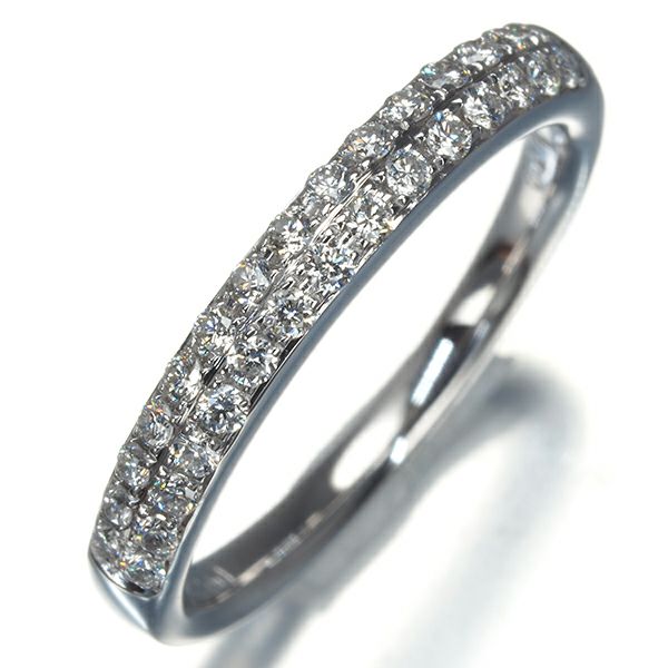 ポンテヴェキオ リング ダイヤ 0.22ct  7.5号 K18WG 