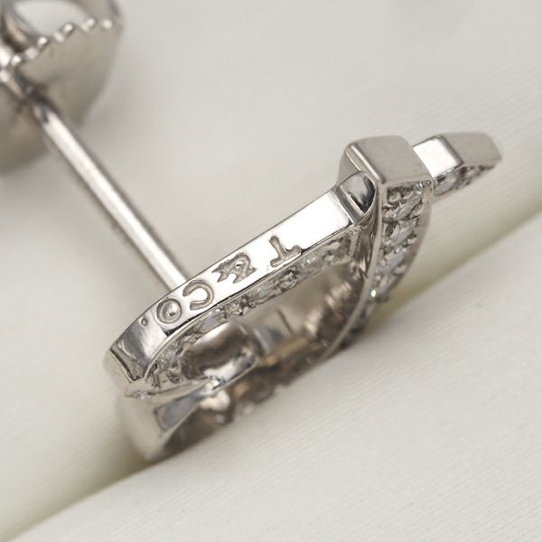 ティファニー ピアス ダイヤ ラビングハート  Pt950 
