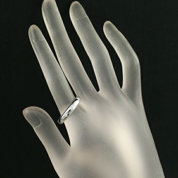 石川暢子 リング ダイヤ 0.08ct  3P 16号 Pt900 
