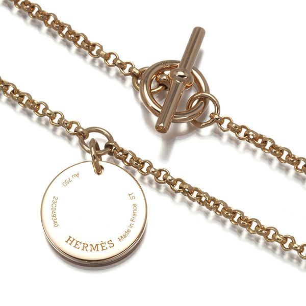 エルメス ブレスレット ダイヤ エクスリブリス PM ST刻印 K18PG 