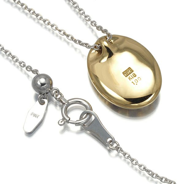 カシケイ ネックレス ダイヤ 1.00ct メランジェ オーバル K18YG/WG 