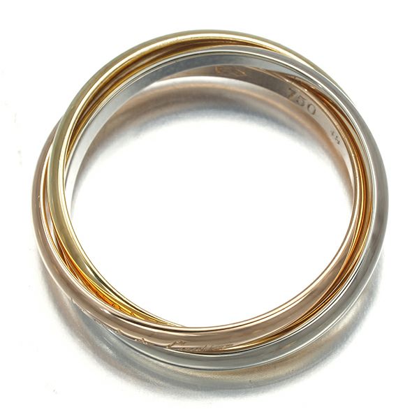カルティエ リング  トリニティ スリーカラー XS 49号 K18YG/WG/PG 