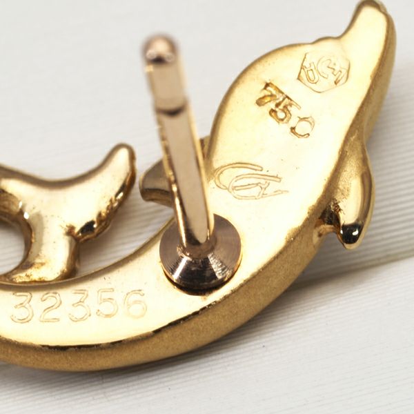 カレライカレラ ピアス   イルカ アニマル K18YG/PG 