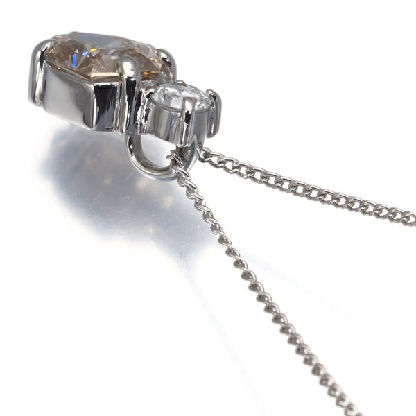 ダイヤ 0.84ct  特殊カット ネックレス Pt900/Pt850 