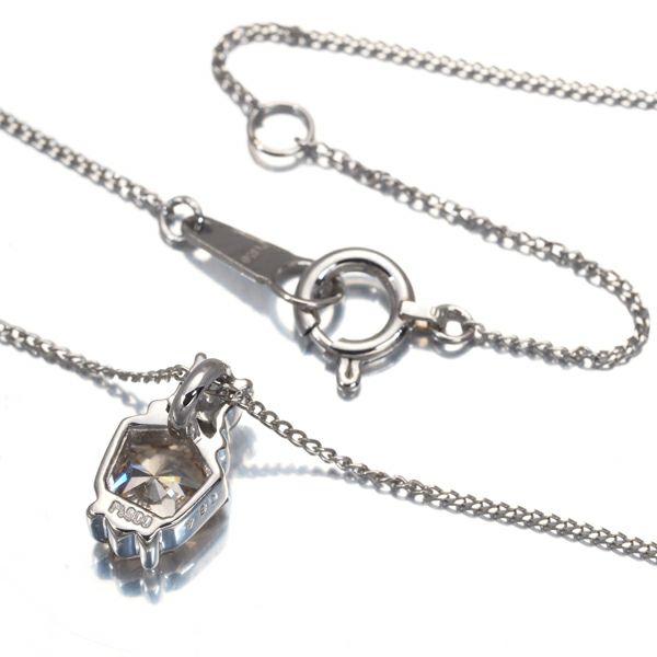 ダイヤ 0.84ct  特殊カット ネックレス Pt900/Pt850 