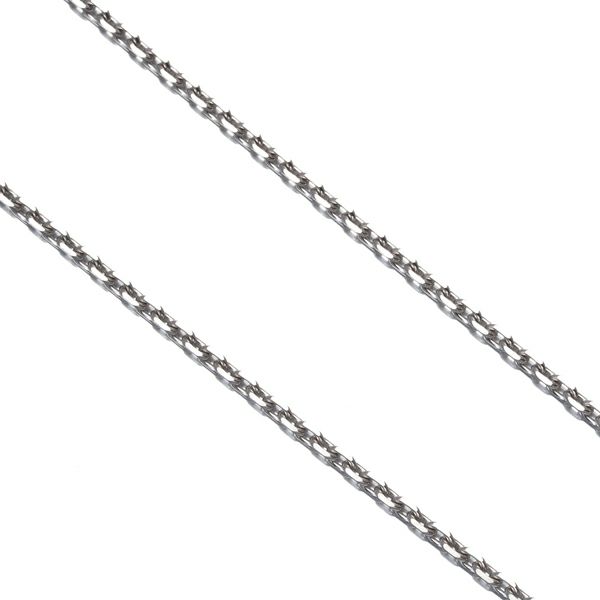 カットアズキ チェーンネックレス 41cm K18WG 