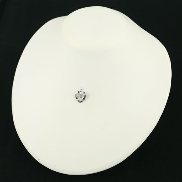 カシケイ ペンダントトップ ダイヤ 0.35ct モティーフ ハート K18WG 