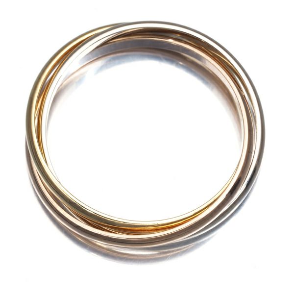 カルティエ リング  トリニティ スリーカラー XS 58号 K18YG/WG/PG 