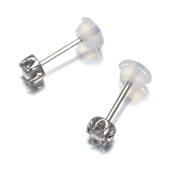 ダイヤ 0.05ct/0.06ct 一粒  ピアス Pt900 