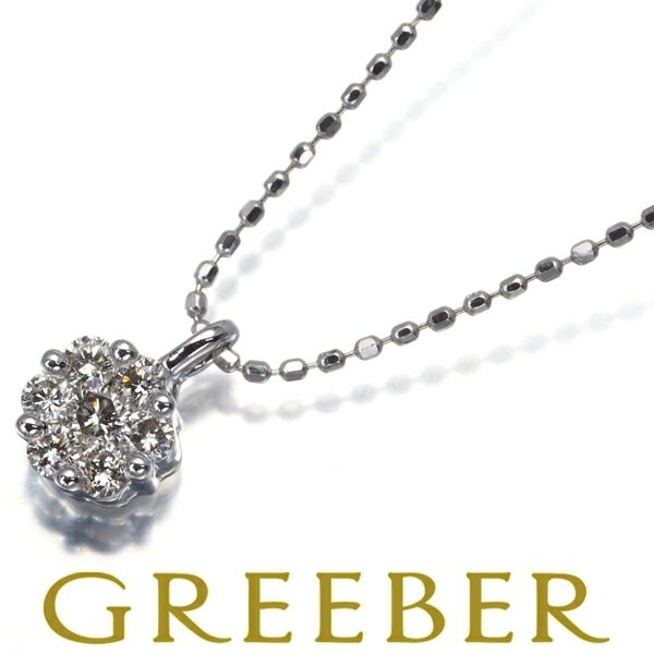 ダイヤ 0.20ct   ネックレス K18WG 