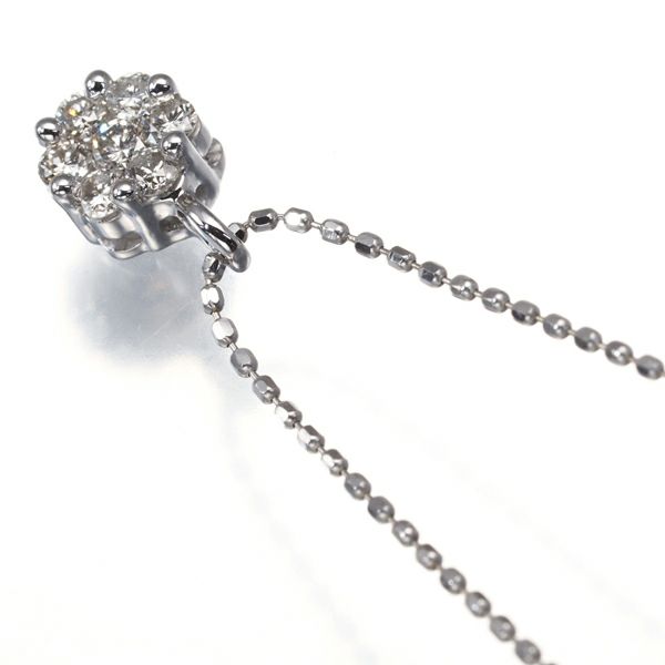 ダイヤ 0.20ct   ネックレス K18WG 
