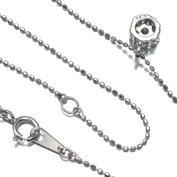 ダイヤ 0.20ct   ネックレス K18WG 