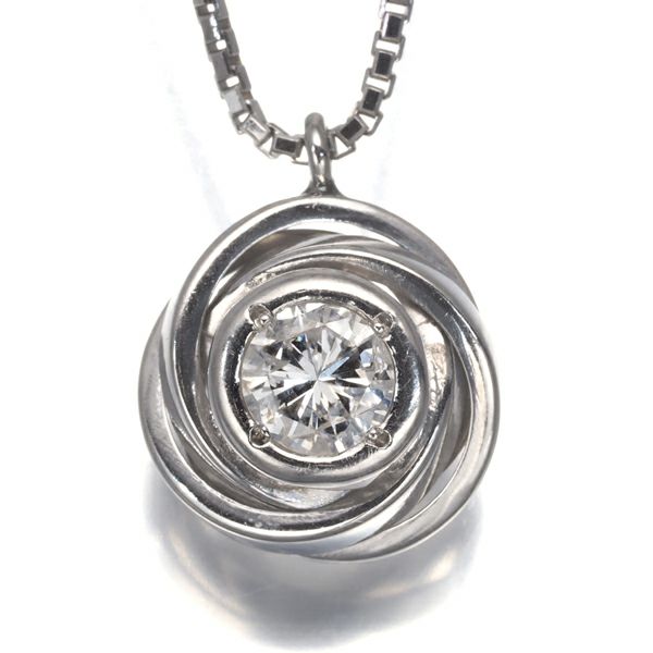 ダイヤ 0.360ct 一粒  ネックレス Pt850 