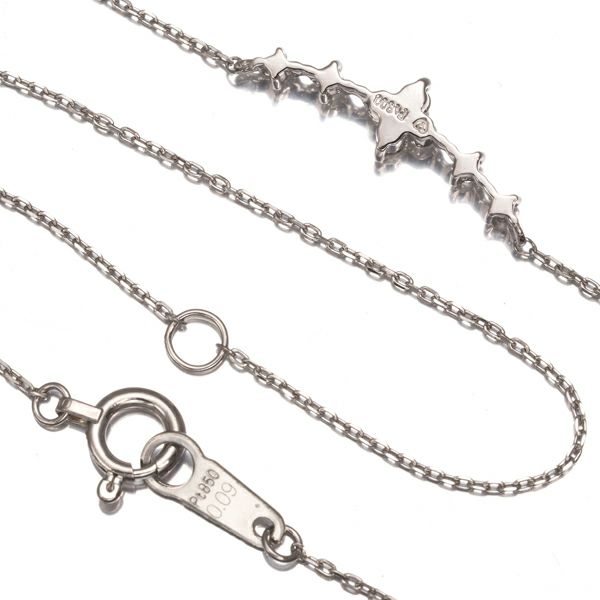 ヴァンドーム ネックレス ダイヤ 0.09ct   Pt900/Pt850 