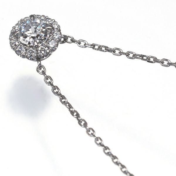 スタージュエリー ネックレス ダイヤ 0.22ct   Pt950 