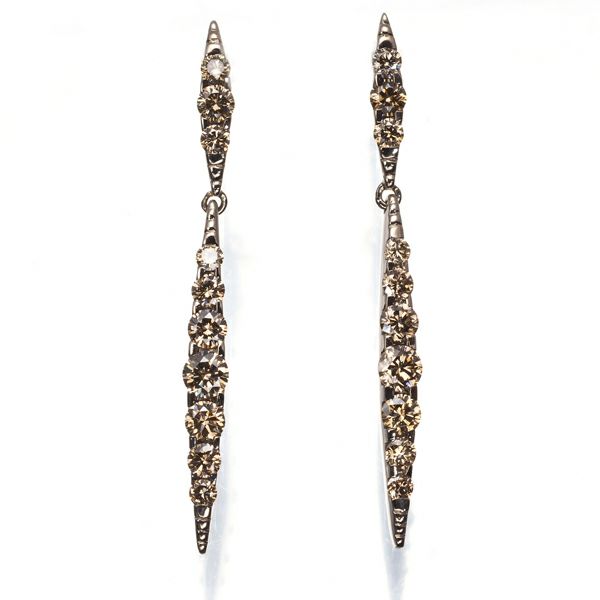 カシケイ ピアス ダイヤ 1.00ct ネイキッド  K18BG 