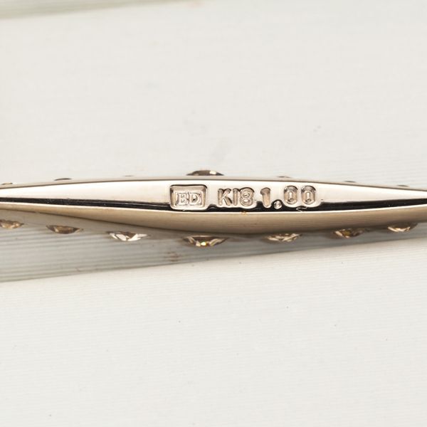 カシケイ ピアス ダイヤ 1.00ct ネイキッド  K18BG 
