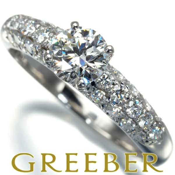 タサキ リング ダイヤ 0.60ct G VVS1 EX/0.40ct ソリティア 12号 Pt1000 鑑定書