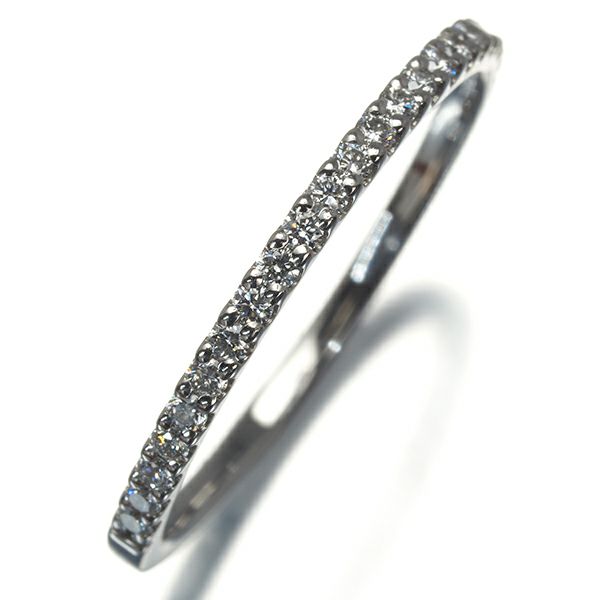 スタージュエリー リング ダイヤ 0.15ct  ハーフエタニティ 12号 Pt950 