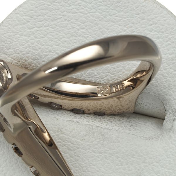 カシケイ リング ダイヤ 1.20ct ネイキッド 12号 K18BG 