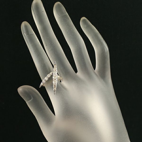 カシケイ リング ダイヤ 1.20ct ネイキッド 12号 K18BG 